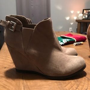 Maurices wedge booties